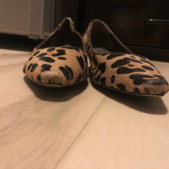 DVF Leopard Print Calf Hair Kitten Heels - Picture 3 of 7